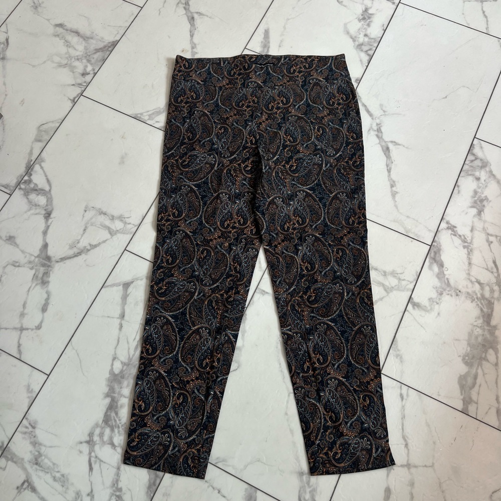 Counterparts Black and Brown Paisley Skinny Pants